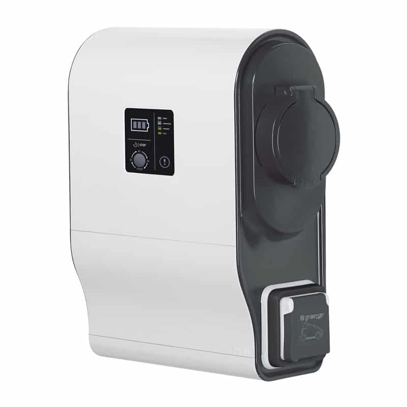 Borne de recharge électrique de la marque Legrand Green Up de 37 à 46 kW