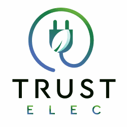 Logo trust elec électricien à bruxelles