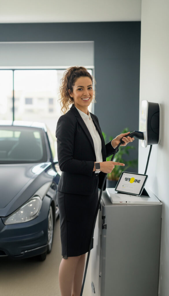 Installation d'une borne de recharge électrique en Belgique, à Bruxelles et en Wallonie