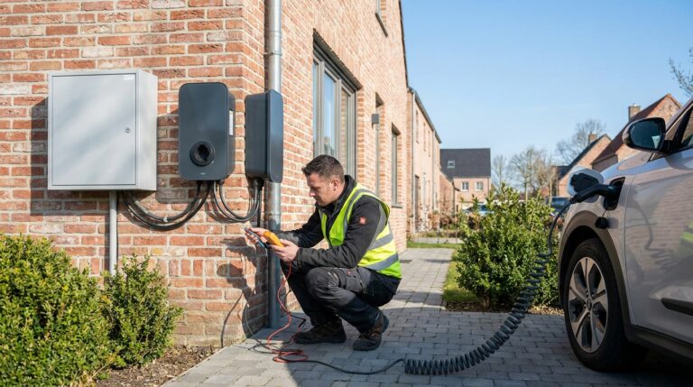 Réglementation bornes électriques 2025 : installation conforme d’une borne en Belgique